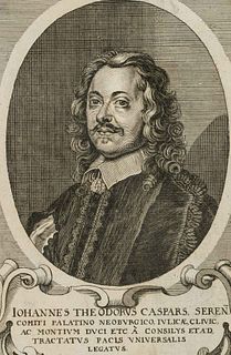 Unknown (17th), Portrait of Johannes Theodorus Caspars, Copper engraving