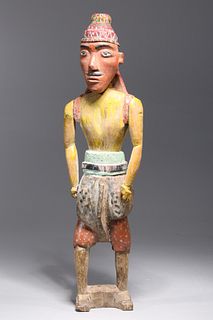 Antique Indian Carved Wood Figure