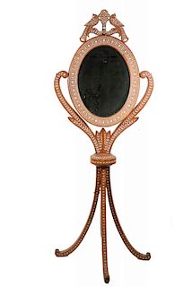 ANGLO-INDIAN CHEVAL MIRROR