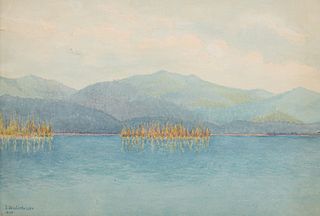 Watercolor Erwin Winterhalder (Swiss, 1879-1968)