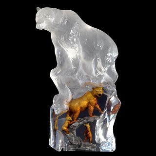 Kitty Cantrell, "First Dawn (Bear)" Limited Edition Mixed Media Lucite Sculpture with COA.
