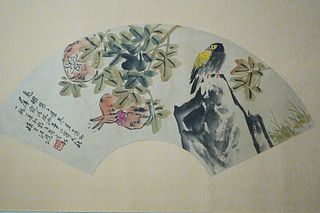 ANONYMOUS, FLOWER AND BIRDS