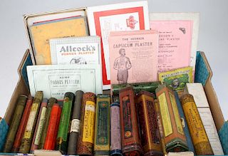 Old Medicine Plasters, Plaster Tins, Plaster Boxes (50+ Pcs)