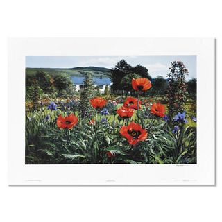 Peter Ellenshaw (1913-2007), "Cottage Garden" Limited Edition Lithograph, Numbered and Hand Signed with Letter of Authenticity.