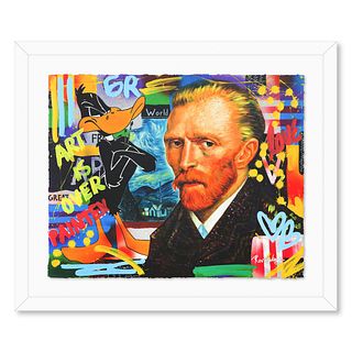 Nastya Rovenskaya- Mixed Media on Paper "Van Gogh"