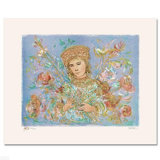 Cheryl Limited Edition Lithograph by Edna Hibel (1917-2014), Numbered and Hand Signed with Certificate of Authenticity.
