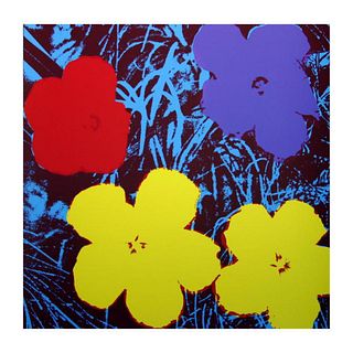 Andy Warhol "Flowers 11.71" Silk Screen Print from Sunday B Morning.