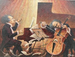 M. BravermanÂ - Original painting on canvasÂ  "OrchestraÂ "