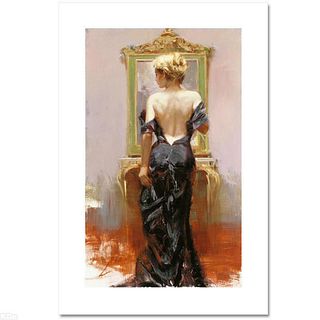 Pino (1939-2010), "Evening Elegance" Hand Signed Limited Edition on Canvas with Certificate of Authenticity.