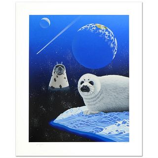 Our Home Too IV (Seals) Limited Edition Serigraph by William Schimmel, Numbered and Hand Signed by the Artist. Comes with Certificate of Authenticity.