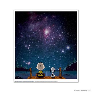 Peanuts, "Stars" Hand Numbered Limited Edition Fine Art Print with Certificate of Authenticity.