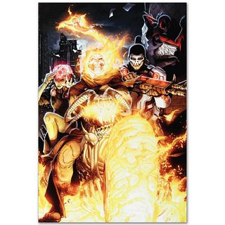 Marvel Comics "Timestorm 2009/2099 #2" is a Numbered Limited Edition Giclee on Canvas by Paul Renaud with COA.