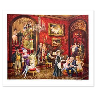 Lee Dubin, "The Bordello" Limited Edition Lithograph, Numbered and Hand Signed and Letter of Authenticity