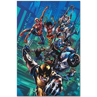 Marvel Comics "New Avengers Finale #1" Numbered Limited Edition Giclee on Canvas by Bryan Hitch with COA.