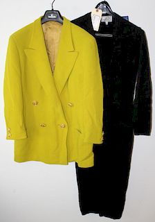Vintage 1980'S Gianni Versace Chartreuse Women'S Blazer