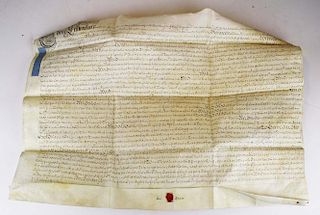1730 Norfolk, England Indenture On Vellum Lease For A Year