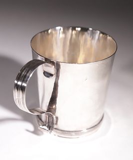 American Silver Cup of Nantucket Interest by Andrew Tyler, Boston Massachusetts (1692-1741)
