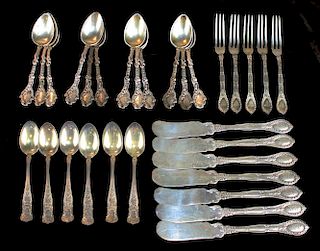 Gorham Sterling Demitasse Spoons, Seafood Forks, & Butter