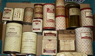 Early 20Th C Crude Drugs, Roots, Leaves, Powders
