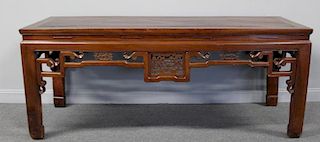 Large and Impressive Chinese Hardwood Table.