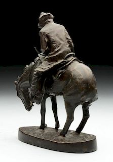 Remington Bronze Cowboy on Horse.