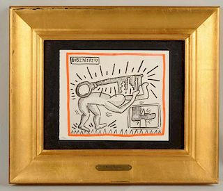 Keith Haring Marker Print.