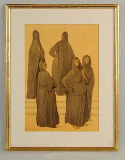 Image of Women in Burqas.