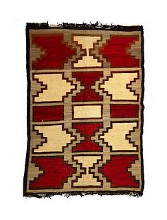 NO RESERVE - Navajo Red Mesa Rug c.1920-30s, 68" x 45.5"
