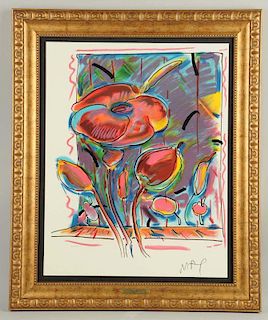 Peter Max Untitled Flowers.