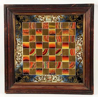 Frame Reverse on Glass Game Board.