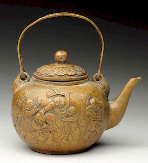 Japanese Brass Teapot.