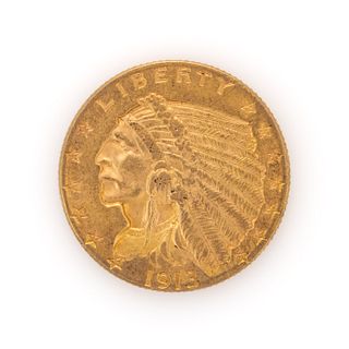 UNITED STATES INDIAN HEAD $2.5 GOLD COIN