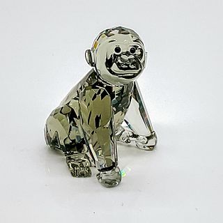 Swarovski Crystal Figurine, Young Gorilla Sitting
