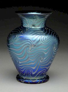 Durand Blue King Tut Vase.