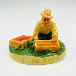 Sebastian Miniatures Ceramic Figurine, Cranberry Picker