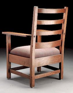 Stickley Brothers Ladder Back Armchair No. 916-1/2.