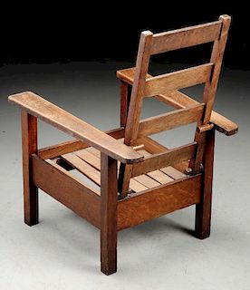 Stickley Brothers Child's Morris Chair No. 280-1/2.