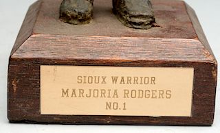 Sioux Warrior Statue.