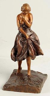 Bronze Inspired By Louis Icart L'Accident.