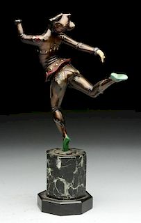 Figural Bronze Dancer Statue.