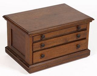 AMERICAN WALNUT COUNTRY STORE CASE OF DRAWERS / CABINET