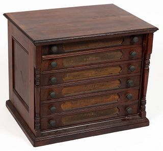 J. & P. COATS COUNTRY STORE SPOOL CABINET