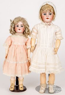 Two Heinrich Handwerck, Simon & Halbig dolls