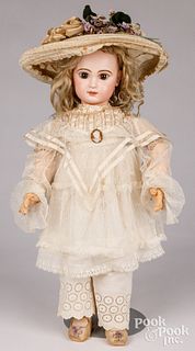 French Tete Jumeau bisque head doll