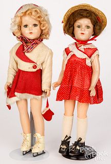 Two R & B composition dolls