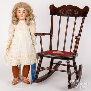 Queen Louise, German bisque head doll