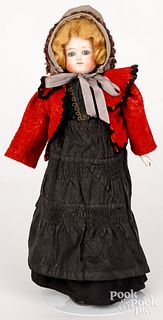 French bisque head and shoulder fashion doll