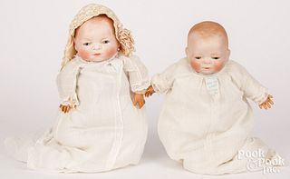 Two Grace Putnam Bye-Lo bisque head baby dolls