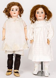 Two German bisque head dolls
