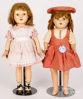 Two composition dolls
